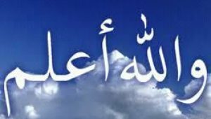 wallahu a'lam