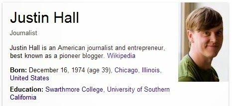Justin Hall - Blogger Pertama
