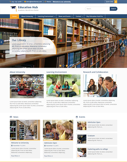 education hub wp theme