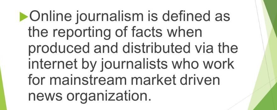 pengertian jurnalistik online