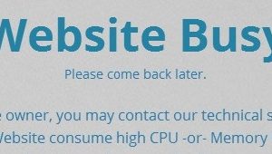 Website Busy