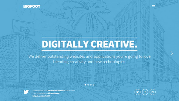 BigFoot – Big, bold wordpress premium theme for creatives