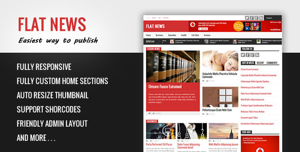 Flat News WP Theme