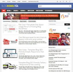 Desain template blog simple