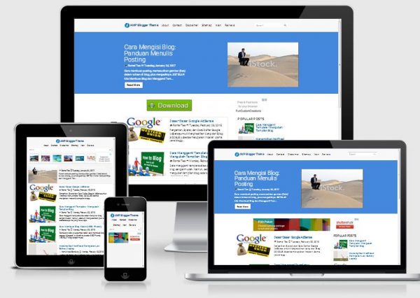 AMP Blogger Template - Gratis