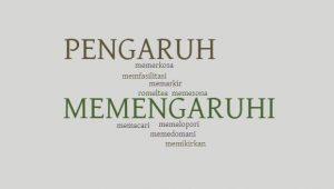 penulisan memengaruhi