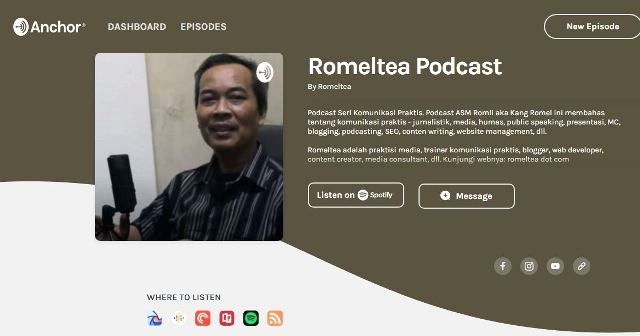 romeltea podcast anchor
