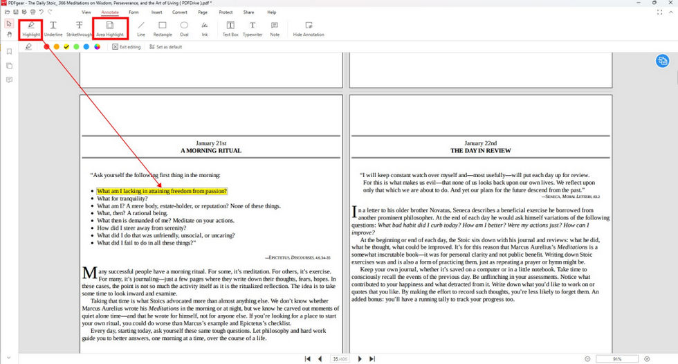 Add Highlight in PDF with PDFgear