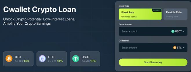 Cwallet Loan Sets New Standards in Crypto Lending