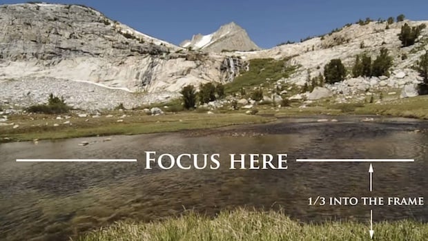 fokus foto landscap