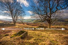 fokus foto landscap