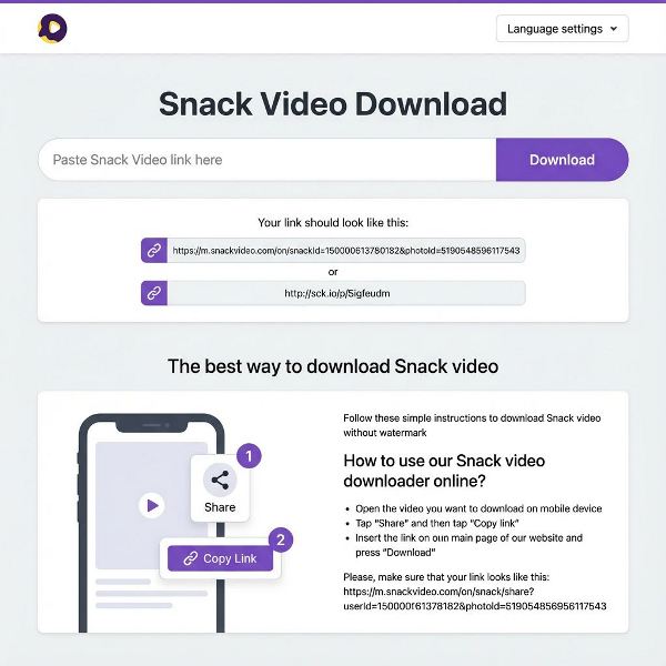 Cara Praktis Download Snack Video Tanpa Watermark dalam Hitungan Detik