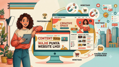 Kreator Konten Harus Punya Website, Tak Hanya Andalkan Media Sosial