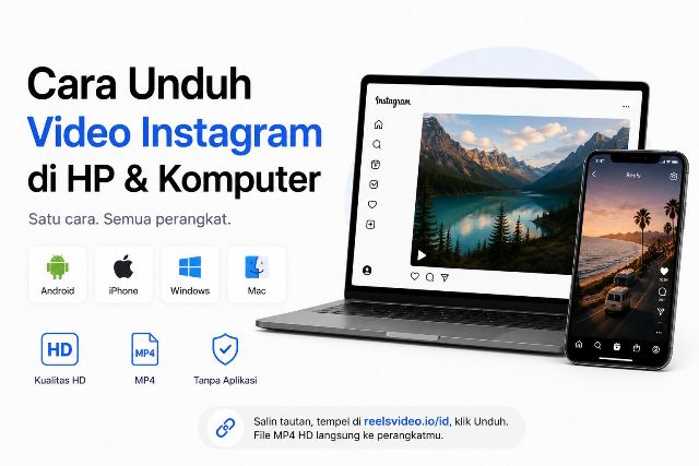 Cara Unduh Video Instagram di HP dan Komputer — Panduan Semua Perangkat